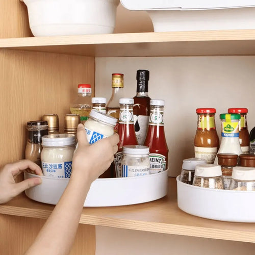 Bandeja Organizadora Decorativa para Cozinha Redonda Giratória