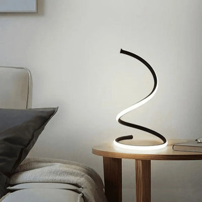 Luminária de Mesa LED para Quarto/Sala Espiral - Decoração