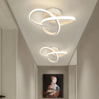 Luminária de Teto para Sala/Quarto/Cozinha em LED Espiral - Branca