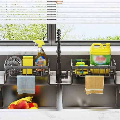 Porta Detergente e Esponja para Pia de Cozinha - Decoração