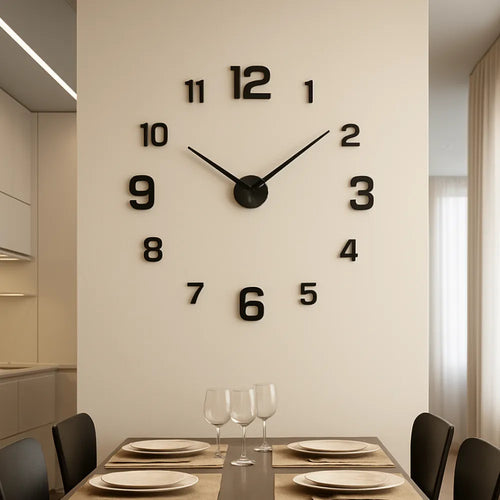 Relógio de Parede para Cozinha/Sala Grande Decorativo - Decoração