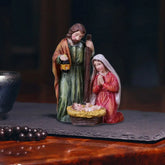 Presépio de Natal Completo em Resina - Decoração de Mesa Natalina
