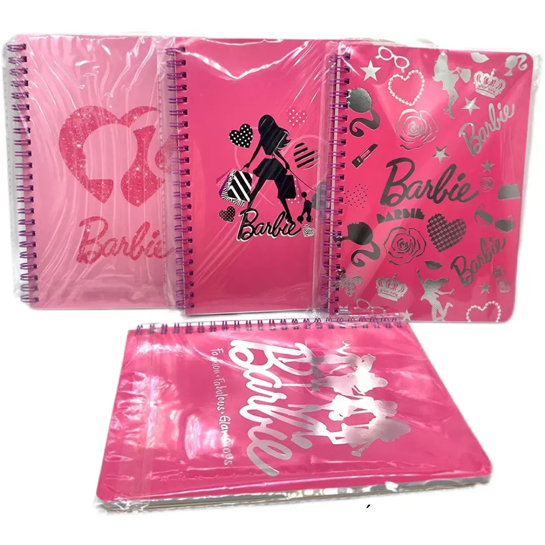 Caderno Universitário/Escolar A5 em Espiral da Barbie