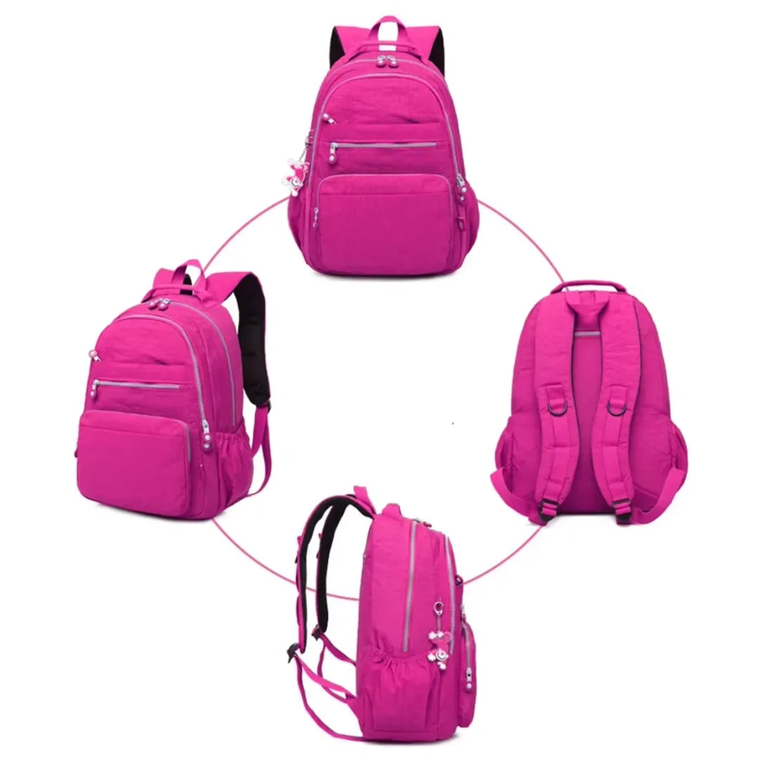 Mochila Escolar Feminina Juvenil Impermeável Casual