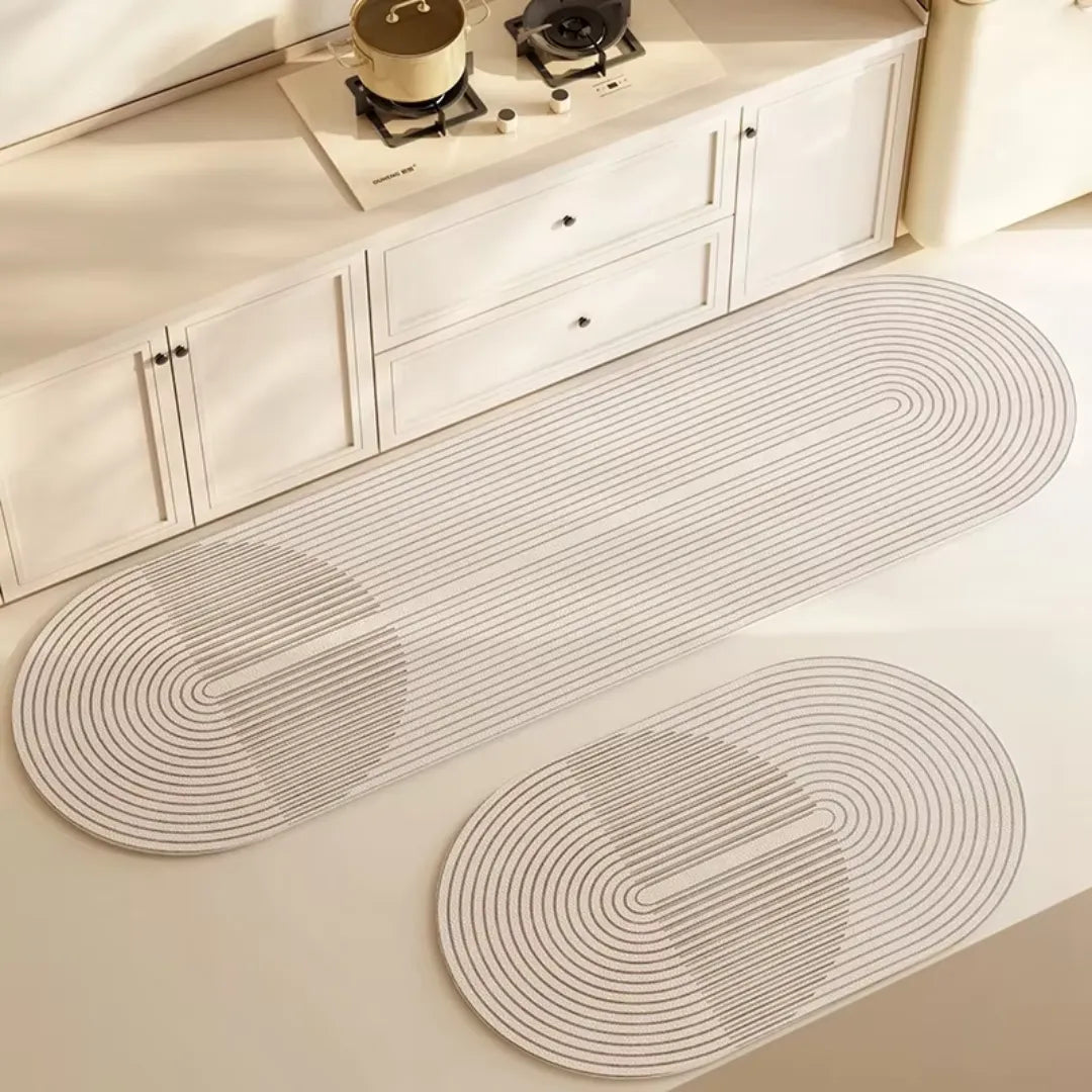 Tapete para Cozinha Antiderrapante Absorvente Sofisticado