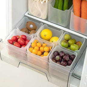 Kit 4 Organizador de Geladeira - Pote Organizador para Cozinha