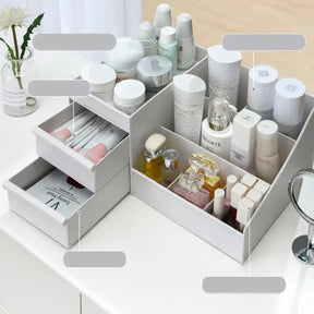 Organizador de Maquiagem e Cosméticos Grande com Gavetas - Decoração