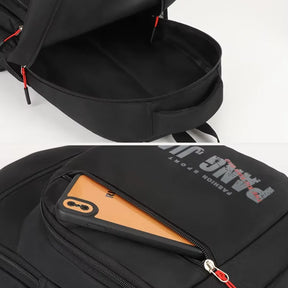 Mochila Escolar Masculina Reforçada Preta Impermeável Sofisticada