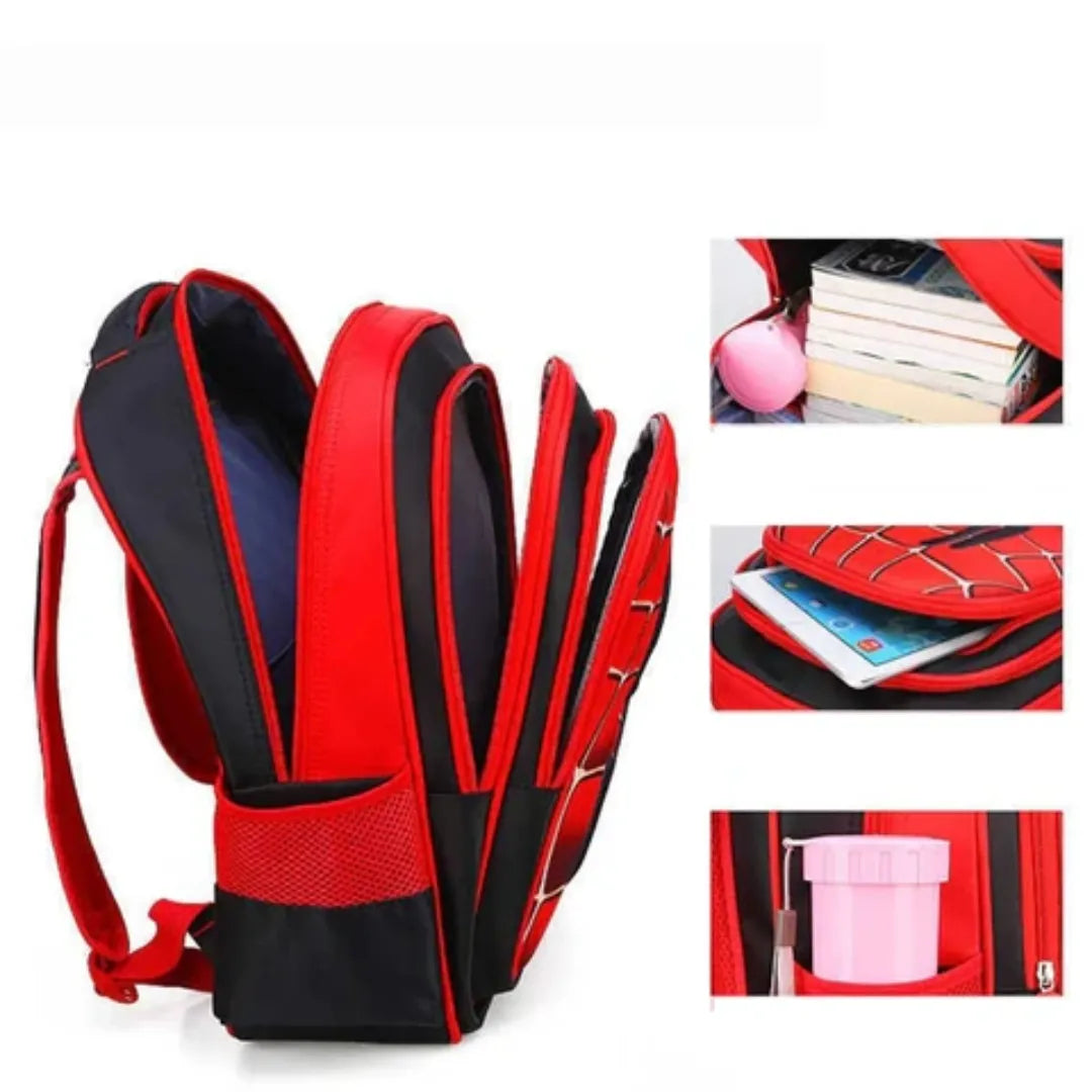 Mochila do Homem Aranha 3D Infantil Escolar