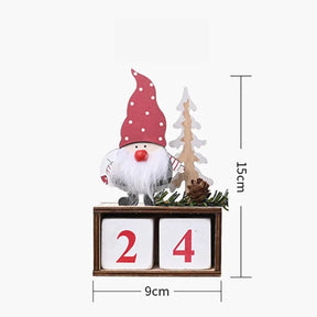 Calendário do Advento de Natal Decoração Natalina de Mesa 