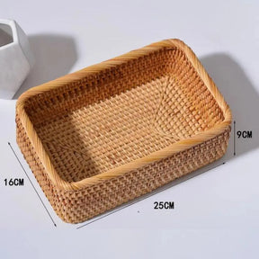 Cesto de Palha para Decoração Organizador Rattan