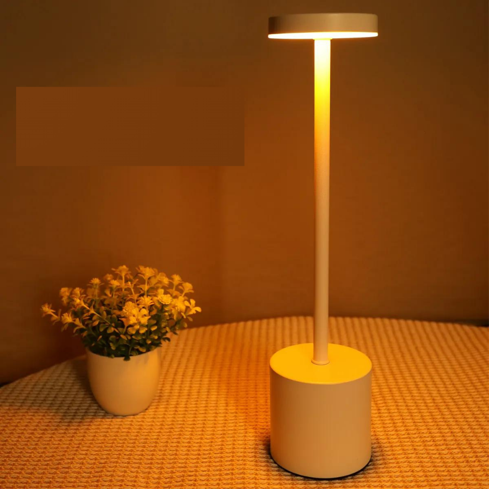 Abajur Luminária de Mesa LED Touch para Quarto Sala branca