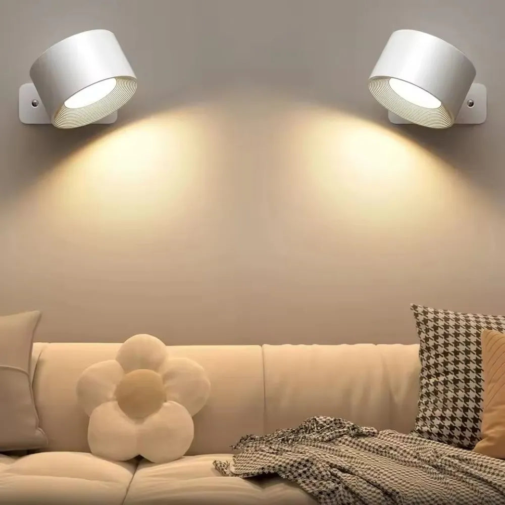 Arandela de Parede Luminária Interna Externa LED branco Redonda