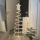 Árvore de Natal Branca em LED Retrátil 1,2m Decoração de Natal Criativa