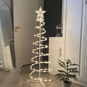 Árvore de Natal Branca em LED Retrátil 1,2m Decoração de Natal Criativa