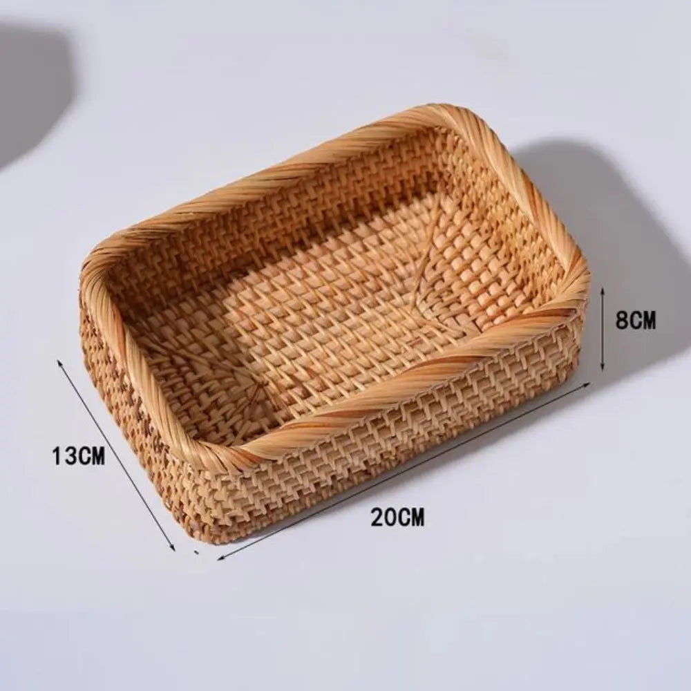 Cesto de Palha para Decoração Organizador Rattan