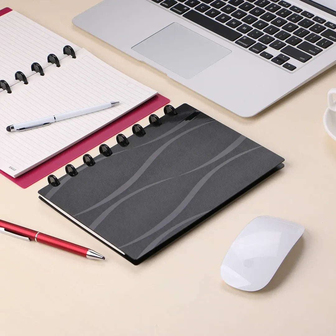 Caderno Inteligente Smart Médio A5 Preto de Disco Reposicionável 