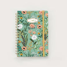 Caderno Universitário/Escolar A5 em Espiral Feminino verde