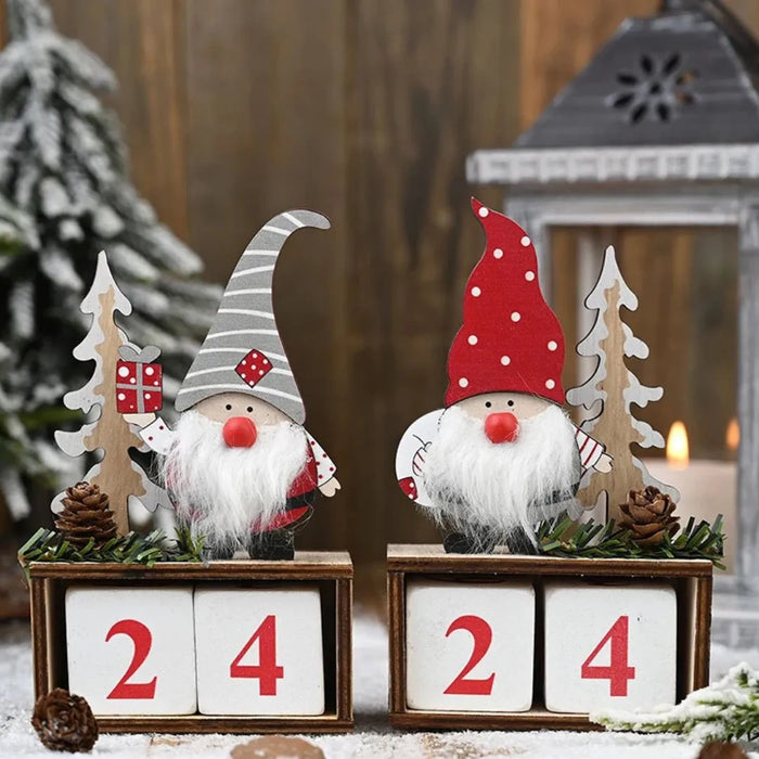 Calendário do Advento de Natal - Decoração Natalina de Mesa