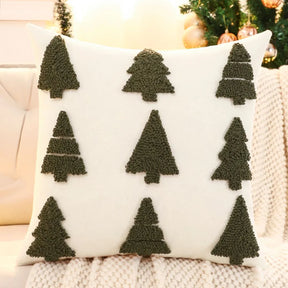 Capa para Almofada de Natal 45x45 Natalino para Sofá Neve Bordado