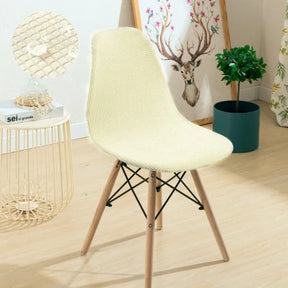 Capa para Cadeira Eames Eiffel Impermeável bege lisa Decorativa