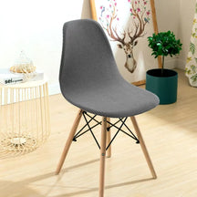Capa para Cadeira Eames Eiffel Impermeável cinza escuro lisa Decorativa