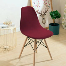 Capa para Cadeira Eames Eiffel Impermeável vinho vermelha lisa Decorativa