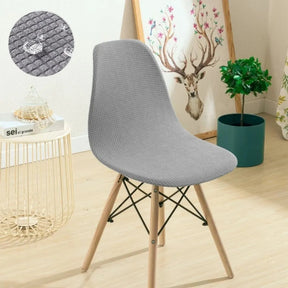 Capa para Cadeira Eames Eiffel Impermeável cinza claro lisa Decorativa