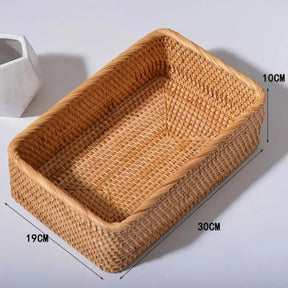 Cesto de Palha para Decoração Organizador Rattan