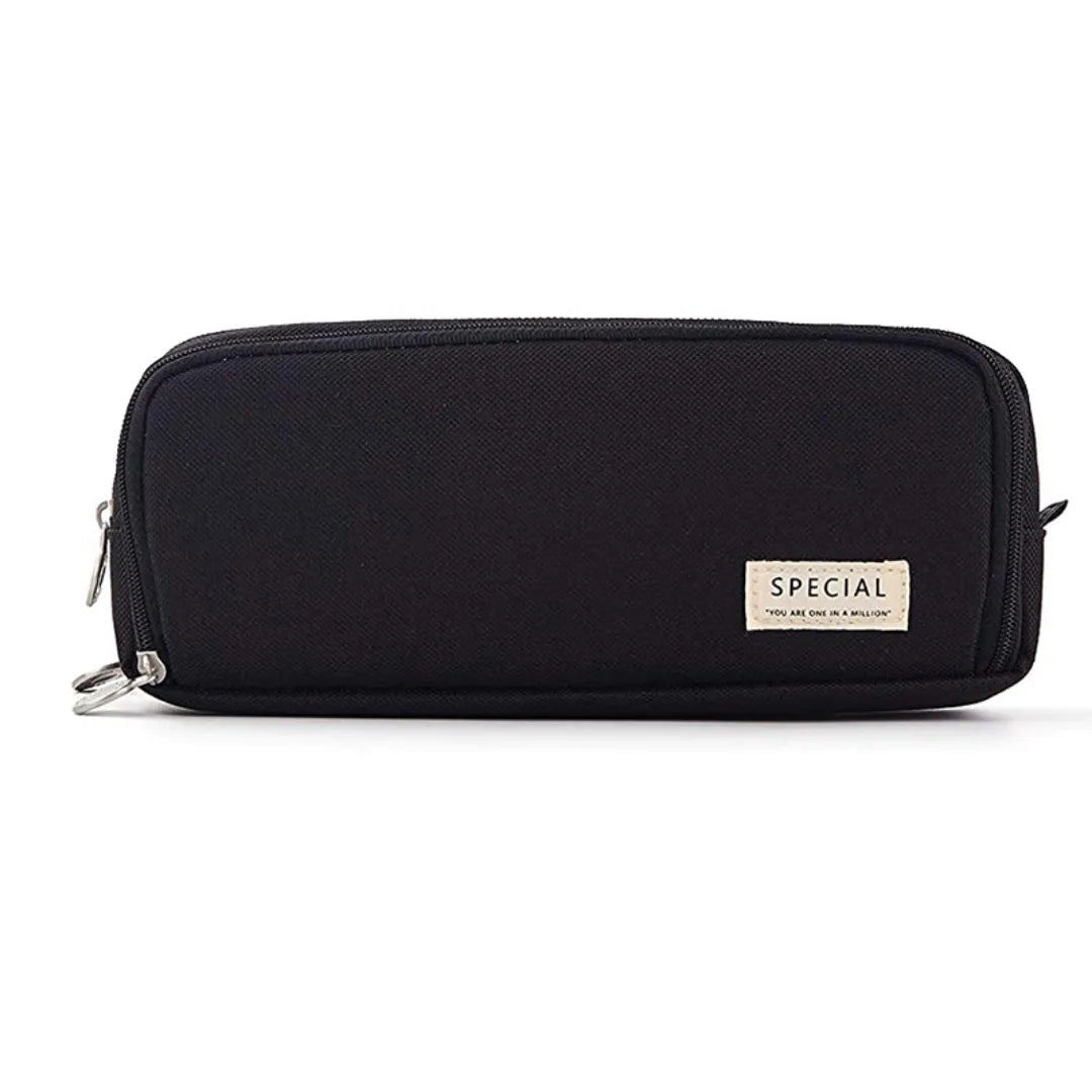 Estojo Escolar Masculino Preto 3 Divisórias Special chique home