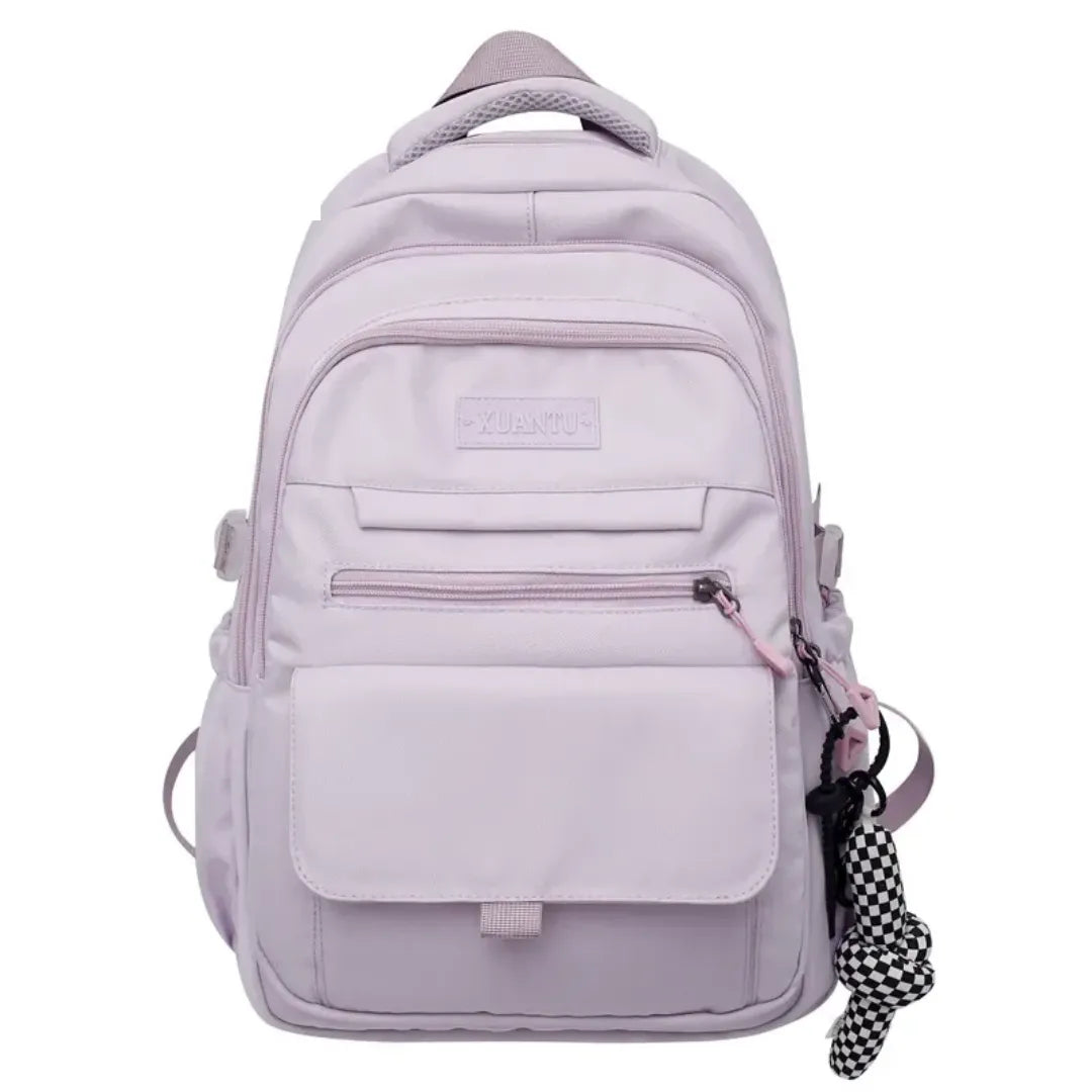 Mochila Escolar Feminina Juvenil para Faculdade Grande Exclusiva rosa 2