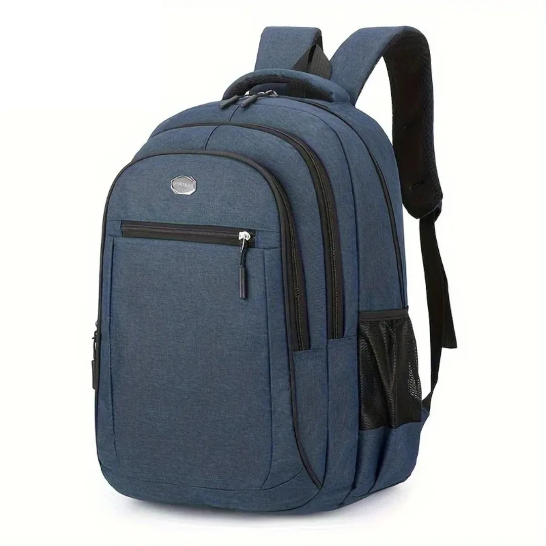 Mochila Escolar Masculina Reforçada Impermeável azul