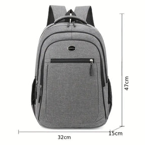 Mochila Escolar Masculina Reforçada Impermeável juvenil cinza