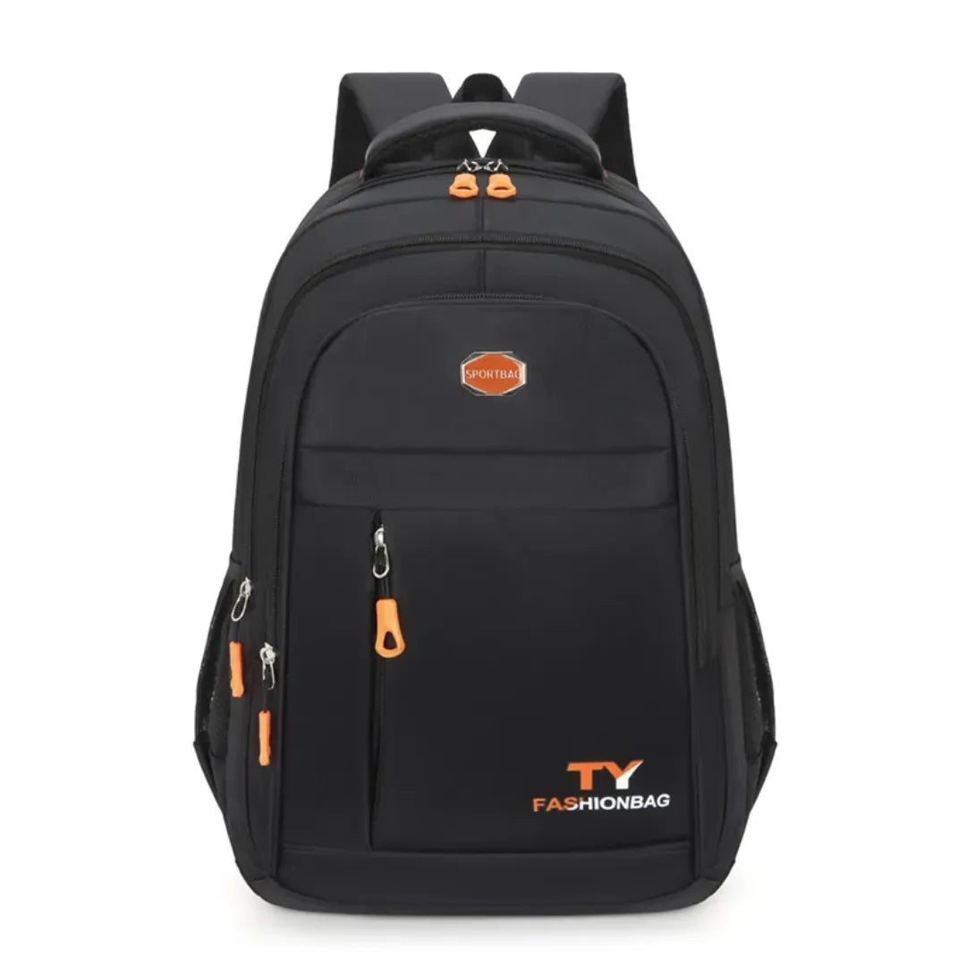 Mochila Escolar Masculina Reforçada Impermeável laranja Espaçosa