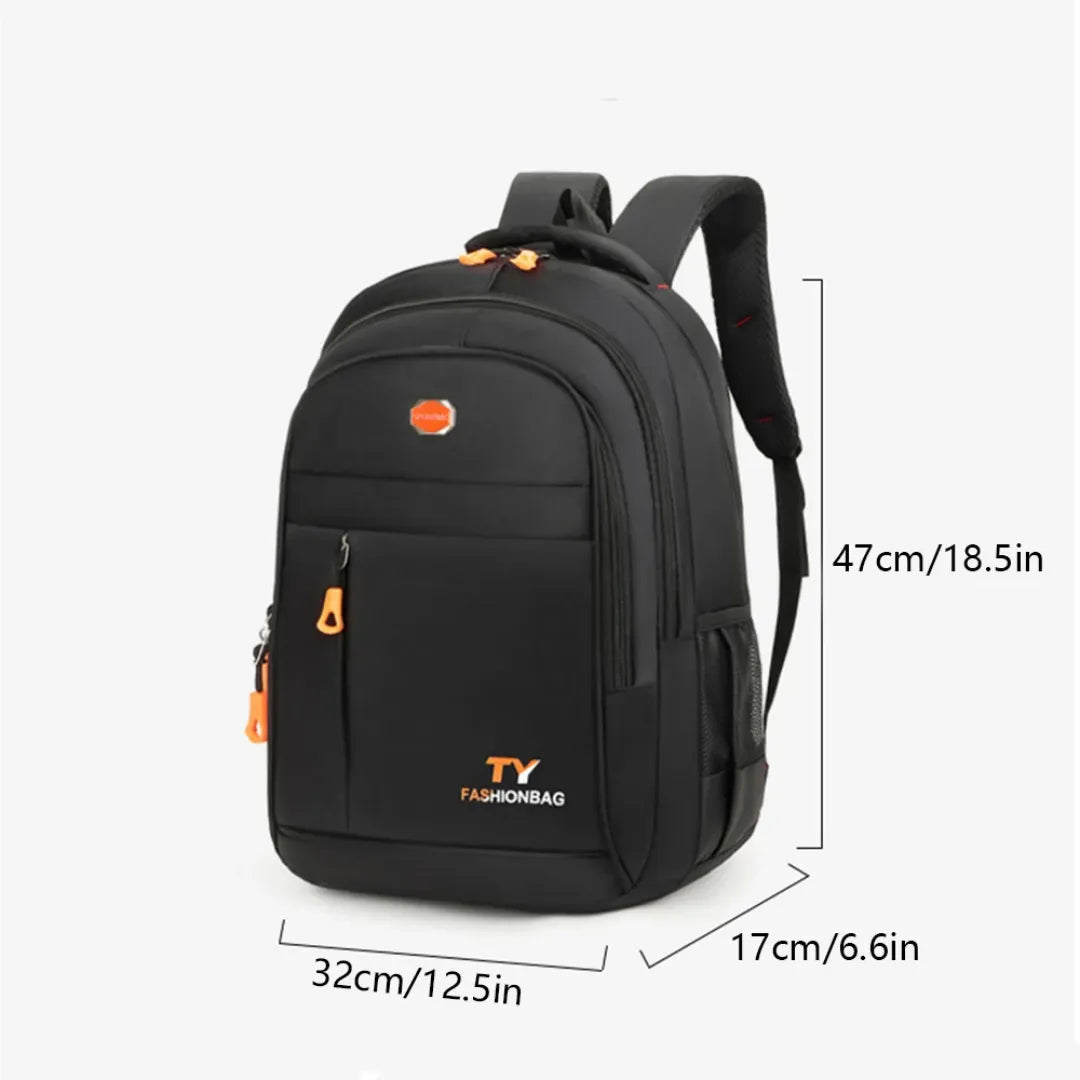 Mochila Escolar Masculina Reforçada laranja Impermeável