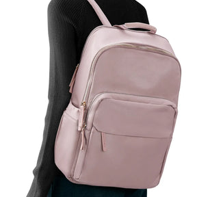 Mochila para Notebook Feminina Executiva rosa Versátil