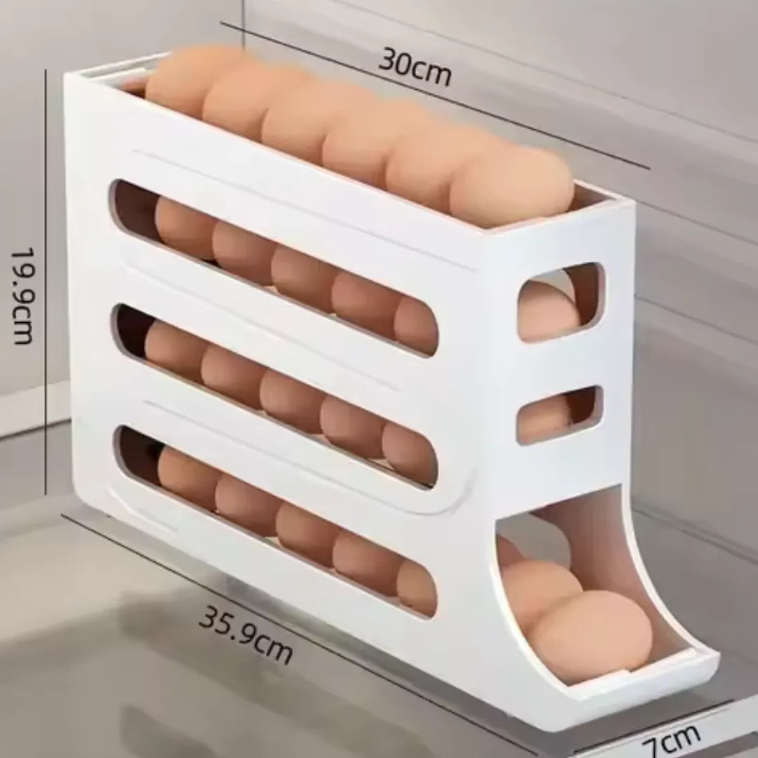 Organizador de Ovos para Geladeira branco Organizadores Cozinha
