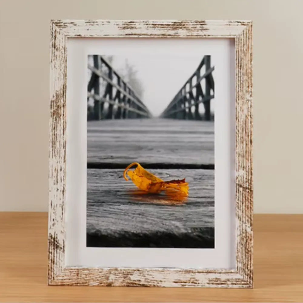 Porta-Retrato Personalizado de Madeira para Sala/Quarto/Escritório Retrô