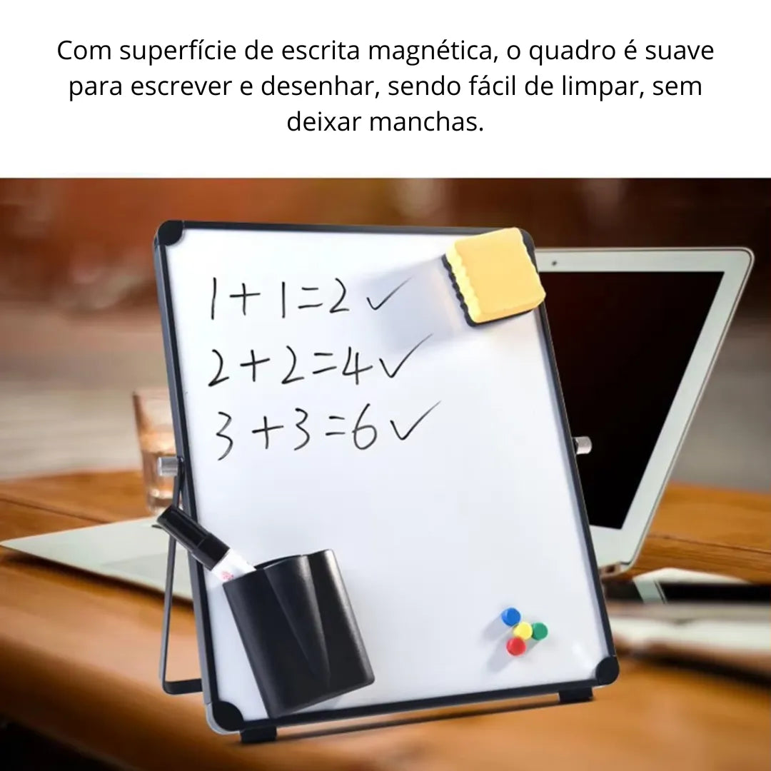 Quadro Branco Magnético Escolar Com Suporte