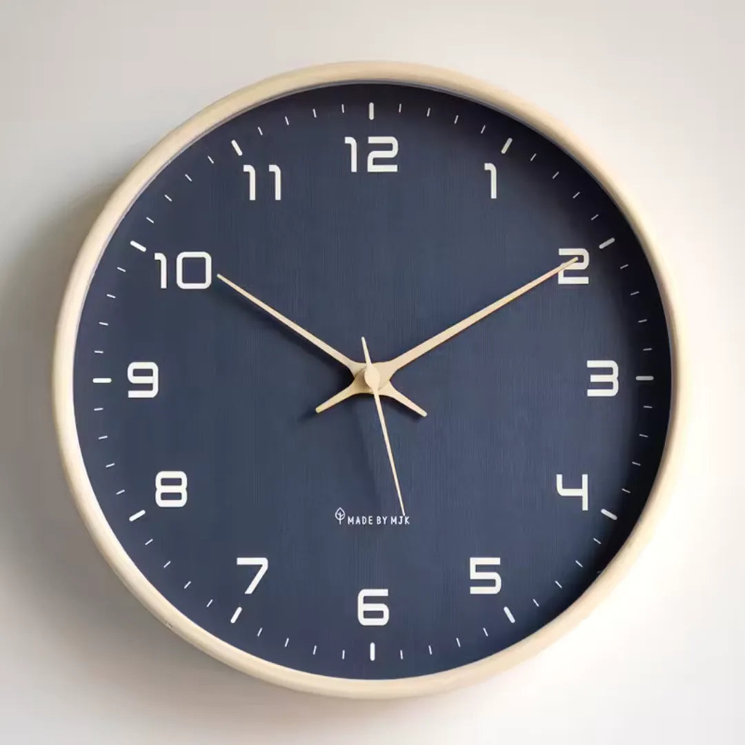 Relógio de Parede para Cozinha Grande Decorativo Minimalista azul