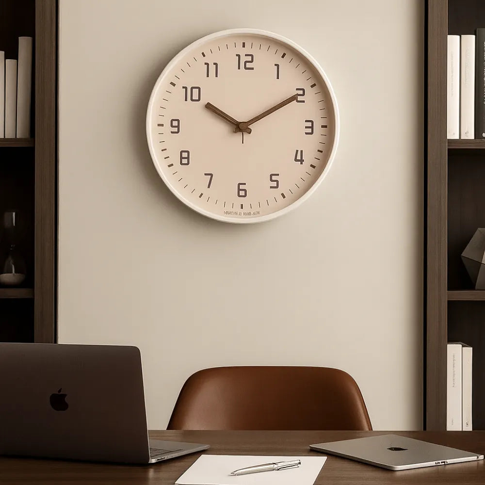 Relógio de Parede para Cozinha/Sala Grande Decorativo branco rosa