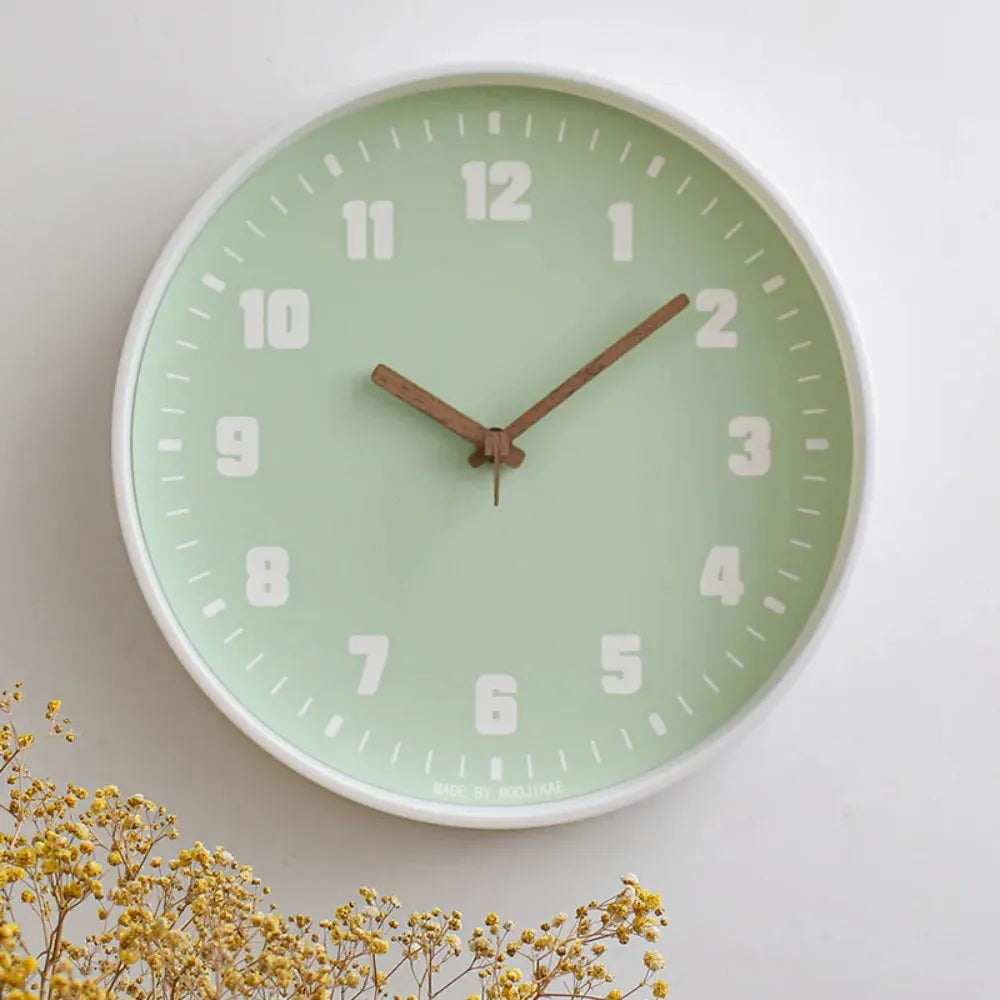 Relógio de Parede para Cozinha/Sala Grande Decorativo verde