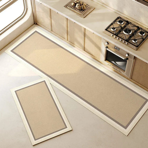 Tapete para Cozinha Antiderrapante Absorvente - Nude