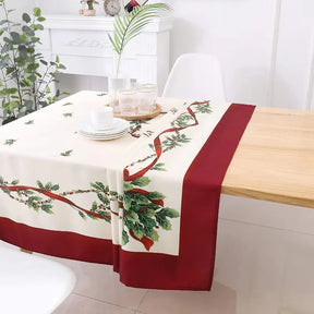 Toalha de Mesa para Natal Retangular Impermeável Decoracao Mesa 
