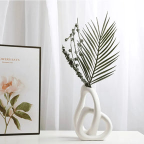 Vaso Decorativo para Sala de Cerâmica 2 Peças 1