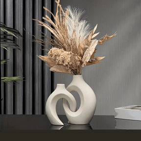 Vaso Decorativo para Sala de Cerâmica 2 em 1